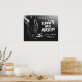 言葉はWMDになることができる – スピーチの影響 ポスター (キッチン)