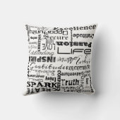 言葉やる気を起こさせる装飾用クッション, クッション (裏面)