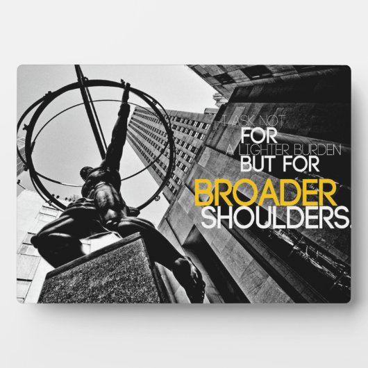 言葉やる気を起こさせる頼は負担が軽い フォトプラーク (正面)