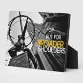 言葉やる気を起こさせる頼は負担が軽い フォトプラーク (側面)