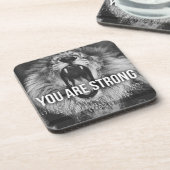 言葉やる気を起こさせる – あなたは強い コースター (左側)