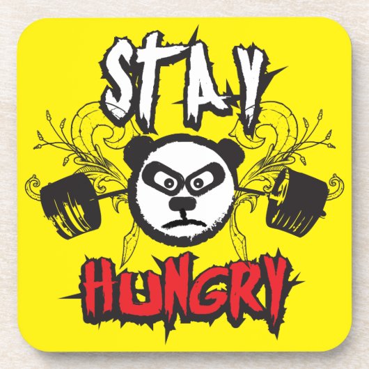 言葉やる気を起こさせる – お腹をすかせた状態 コースター (正面)