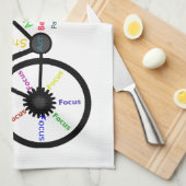 言葉やる気を起こさせる,サイクリング,サイクリング,バイクの男性 キッチンタオル (四つ折り)