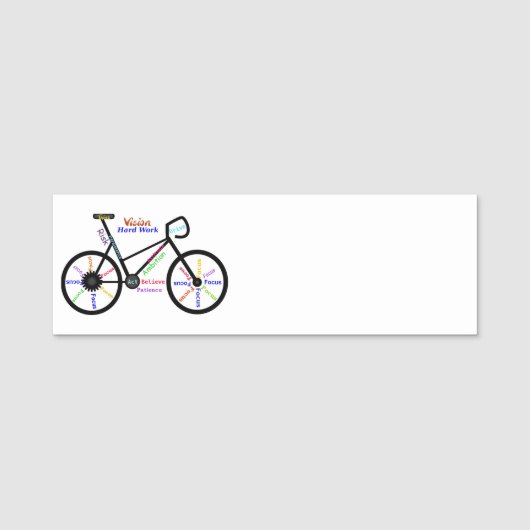 言葉やる気を起こさせる,サイクリング,サイクリング，バイクレディース 名札 (正面)