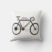 言葉やる気を起こさせる,サイクリング,サイクリング，自転車の男性 クッション (裏面)