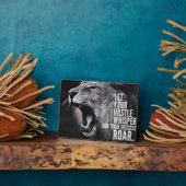 言葉やる気を起こさせる – ハッスルと成功 フォトプラーク (側面)