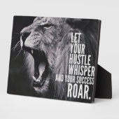 言葉やる気を起こさせる – ハッスルと成功 フォトプラーク (側面)