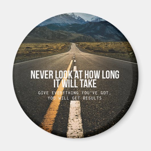 言葉やる気を起こさせる マグネット (正面)