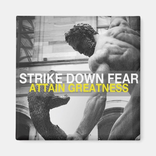 言葉やる気を起こさせる マグネット (正面)