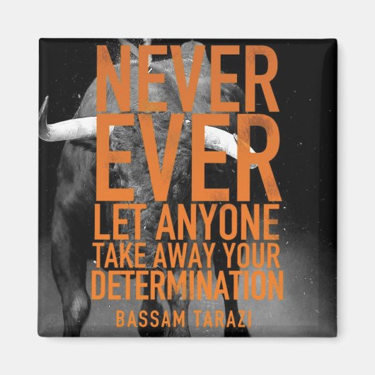 言葉やる気を起こさせる マグネット (正面)