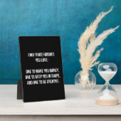 言葉やる気を起こさせる – 愛する3つの趣味を見つける フォトプラーク (側面)