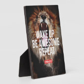 言葉やる気を起こさせる – 目覚め、楽し素晴らしみ、繰り返し フォトプラーク (側面)