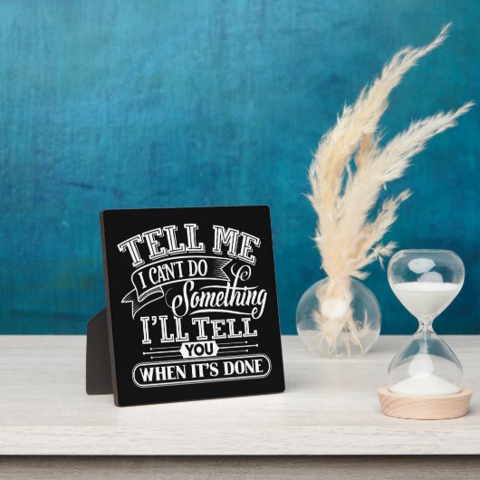 言葉やる気を起こさせる – 私は何かできない フォトプラーク (インサイチュ)