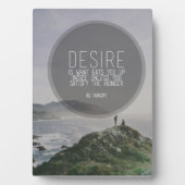 言葉やる気を起こさせる – 空腹 フォトプラーク (正面)