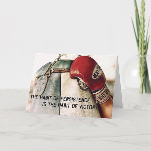 言葉やる気を起こさせる – 粘り強さの習慣 カード (正面)