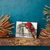 言葉やる気を起こさせる – 粘り強さの習慣 フォトプラーク (側面)