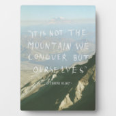 言葉やる気を起こさせる – 自分自身を征服 フォトプラーク (正面)