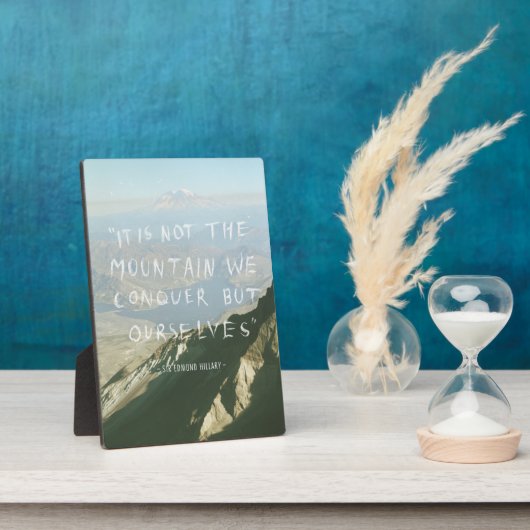 言葉やる気を起こさせる – 自分自身を征服 フォトプラーク (側面)