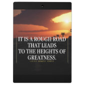 言葉やる気を起こさせる – 険しい道が偉大に クリップボード (裏面)
