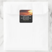 言葉やる気を起こさせる – 険しい道が偉大に スクエアシール (バッグ)