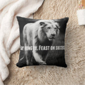 言葉やる気を起こさせる – 飢え続け、成功を祈る クッション (ブランケット)