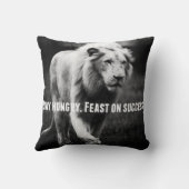 言葉やる気を起こさせる – 飢え続け、成功を祈る クッション (裏面)