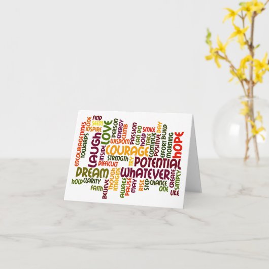 言葉やる気を起こさせる#1 カード (黄色い花)