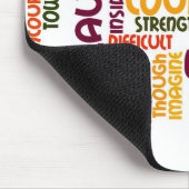 言葉やる気を起こさせる#1 – 態度前向き マウスパッド (コーナー)