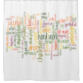 言葉やる気を起こさせる#2の前向き勇気付けられる シャワーカーテン (正面)