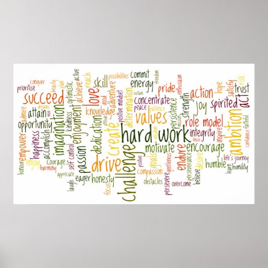 言葉やる気を起こさせる#2 ポスター (正面)