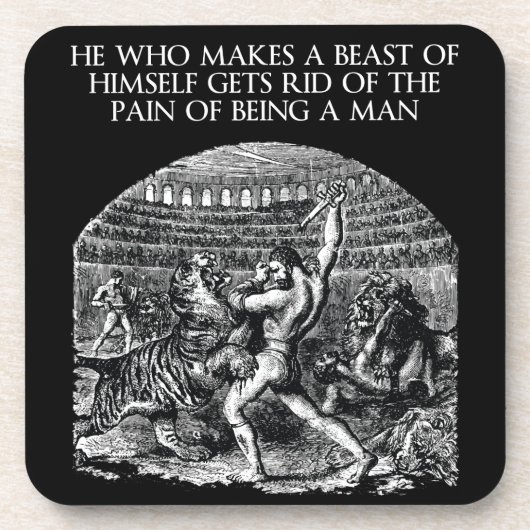 言葉やる気を起こさせる- BEAST コースター (正面)