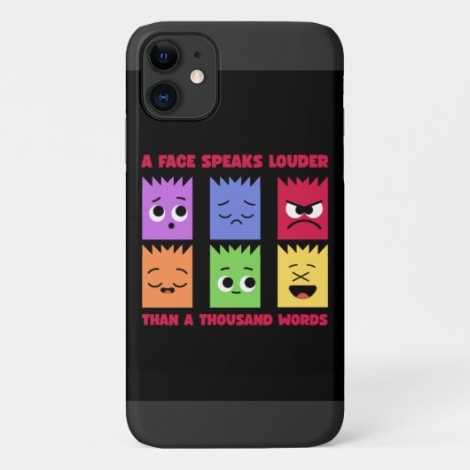 言葉より表情 iPhoneケース Case-Mate iPhoneケース (裏面)