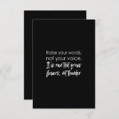 言葉を上げるのは、あなたの声ではなく、それは雨のようなものだ サンキューカード (正面/裏面)