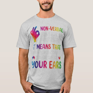 言葉を使わない事は私がmeaを言う事が何もないという意味ではない tシャツ