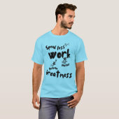 言葉を使わない仕事をもっと頑張る Tシャツ (正面フル)