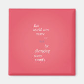 言葉を変える マグネット (正面)