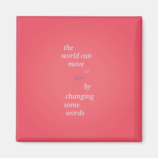 言葉を変える マグネット (正面)