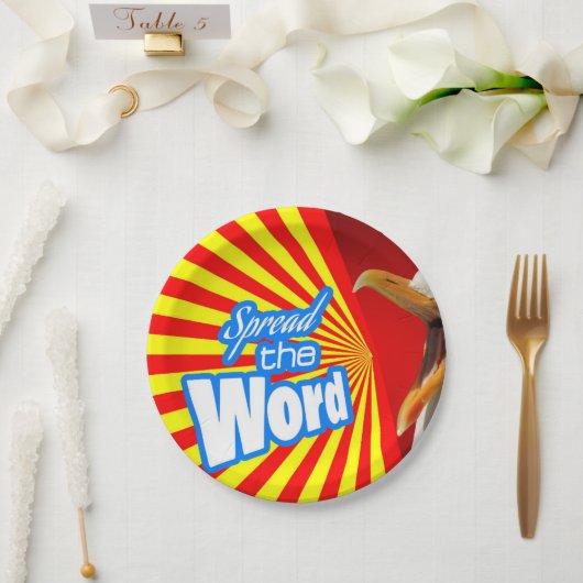 言葉を広める ペーパープレート (ウェディング)