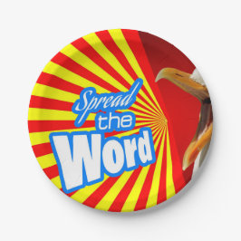 言葉を広める ペーパープレート