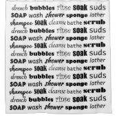 言葉を洗う シャワーカーテン (正面)