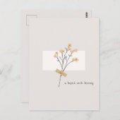 言葉を超えた花のミニマ賛美リストなはがき ポストカード (正面/裏面)