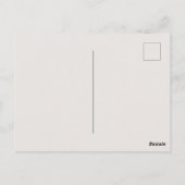 言葉を超えた花のミニマ賛美リストなはがき ポストカード (裏面)