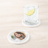 言葉を超えて愛されたメモリアルエレガントシック写真 コースター (側面)