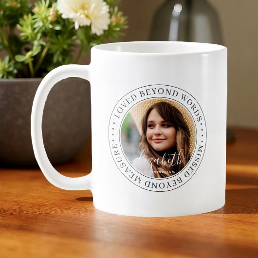 言葉を超えて愛されたメモリアルエレガントシック写真 コーヒーマグカップ