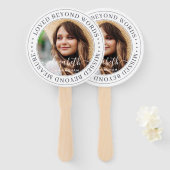 言葉を超えて愛されたメモリアルエレガントシック写真 ハンドファン (正面&裏面)