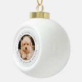 言葉を超えて愛されるペットエレガントメモリアルシック写真 セラミックボールオーナメント (右)