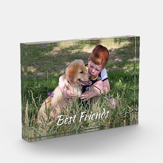 言葉カスタムをパーソナライズされた交えて撮れ フォトブロック (左)