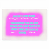 言葉デザイン子供へ教育カラーピンク シール (正面)