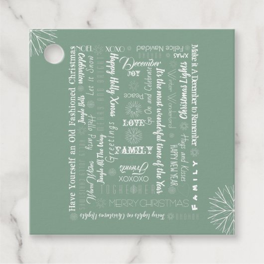 言葉パーソナライズされたの望み最高のと フェイバータグ (正面)