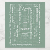 言葉パーソナライズされたの望み最高のと ワインラベル (シングルラベル)